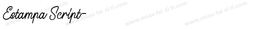 Estampa Script字体转换